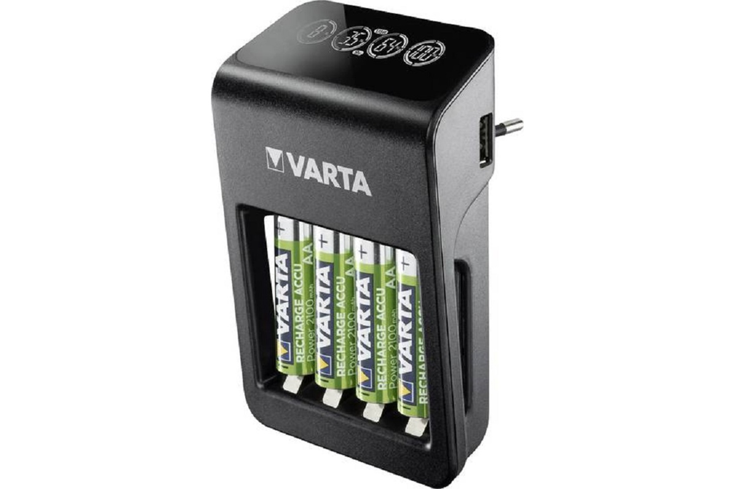 Varta LCD Plug+ Plus Şarj Cihazı + 4*2100 mAh AA Şarjlı Pil