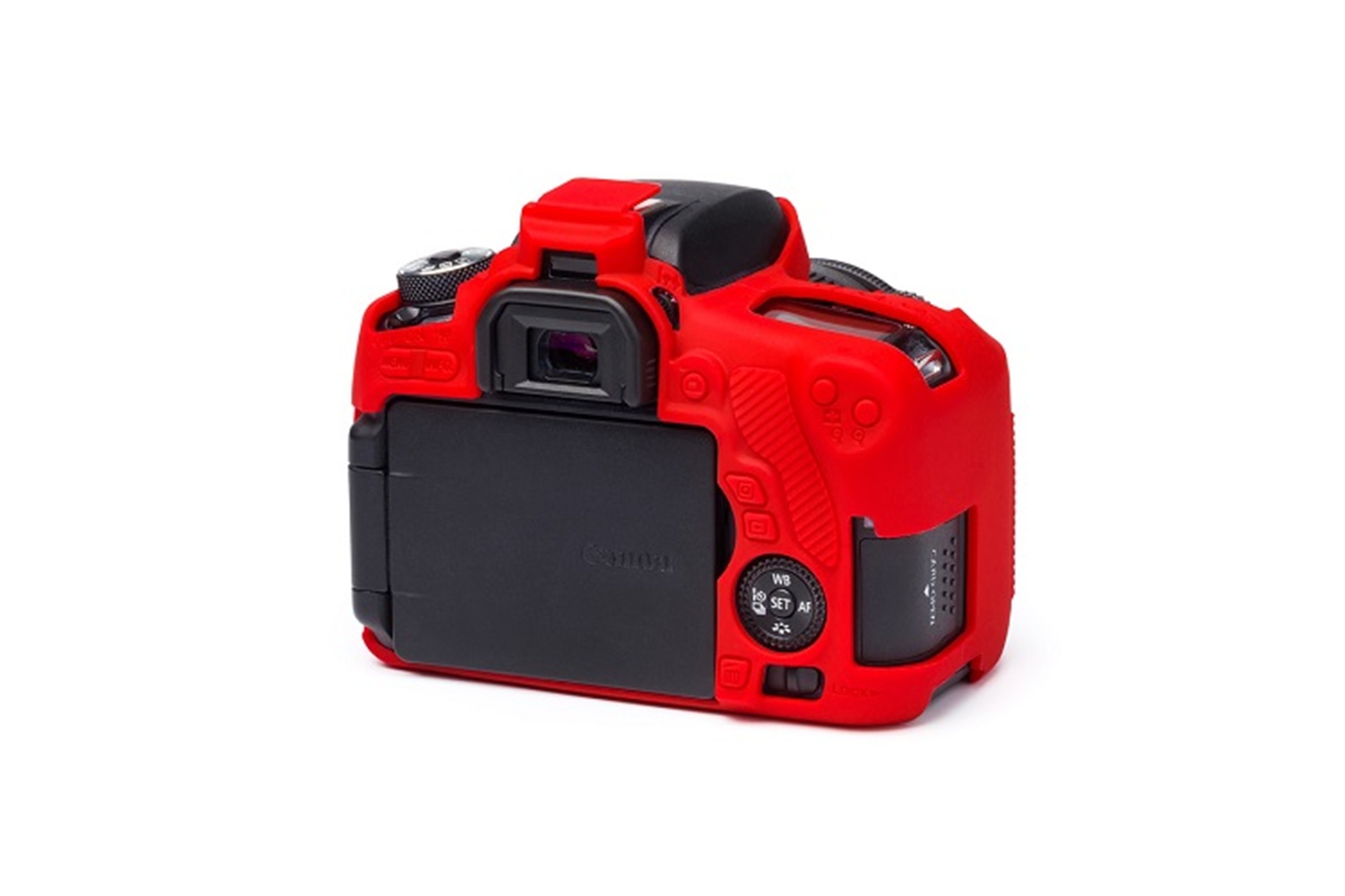 Easycover Canon 760D Silikon Kılıf Kırmızı