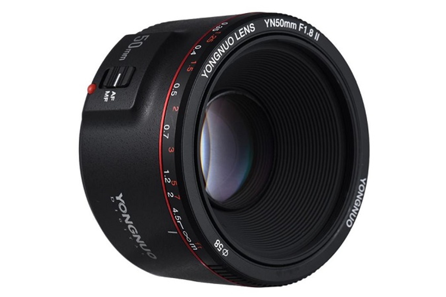 Yongnuo 50mm f/1.8 II Full Frame Otofokus Lens, Siyah (Canon EF Mount)