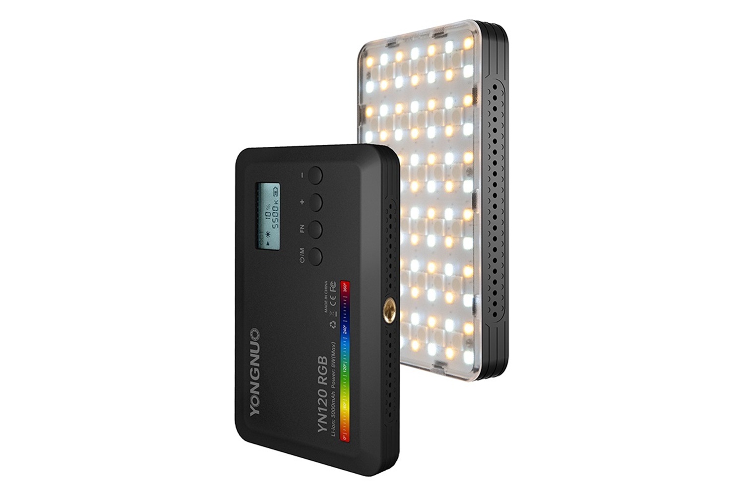 Yongnuo YN120-RGB 2500-9900K Dahili Bataryalı Mobil Vlog LED Işık