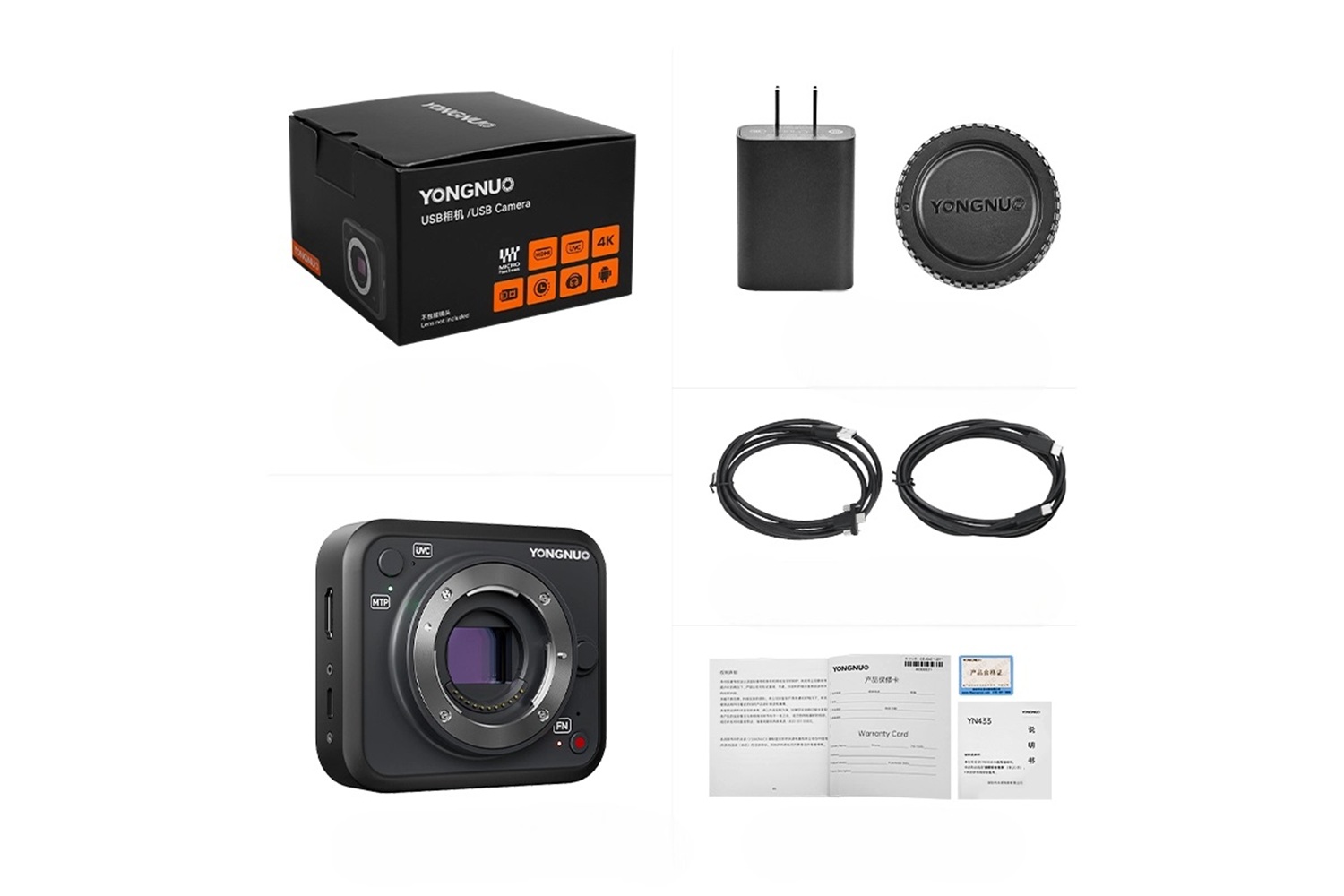 Yongnuo YN433 II 4K Profesyonel UHD M4/3 Format Canlı Yayın Kamerası Body