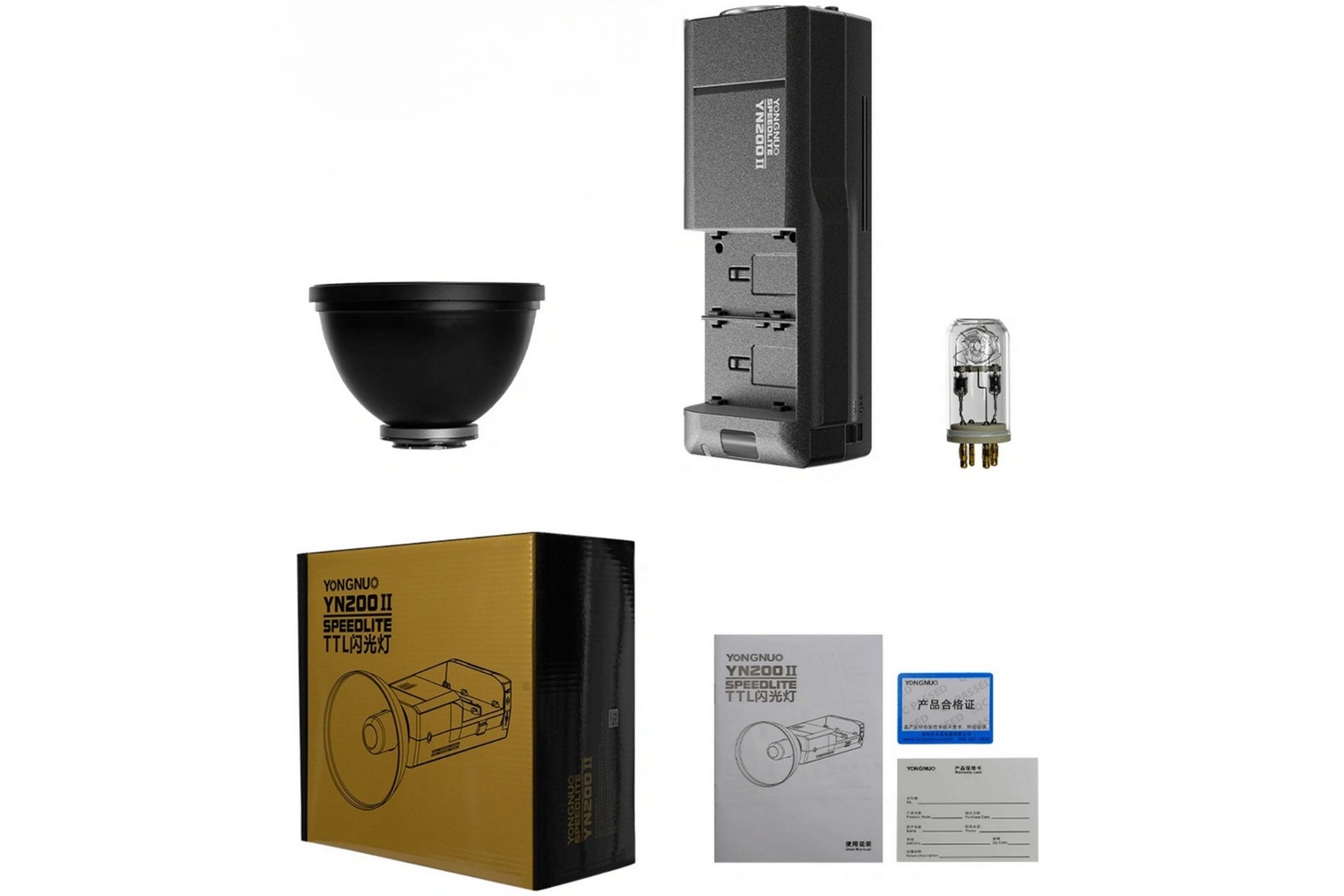 Yongnuo YN200-II 200W Taşınabilir Sony NP-F Batarya Uyumlu TTL Flaş