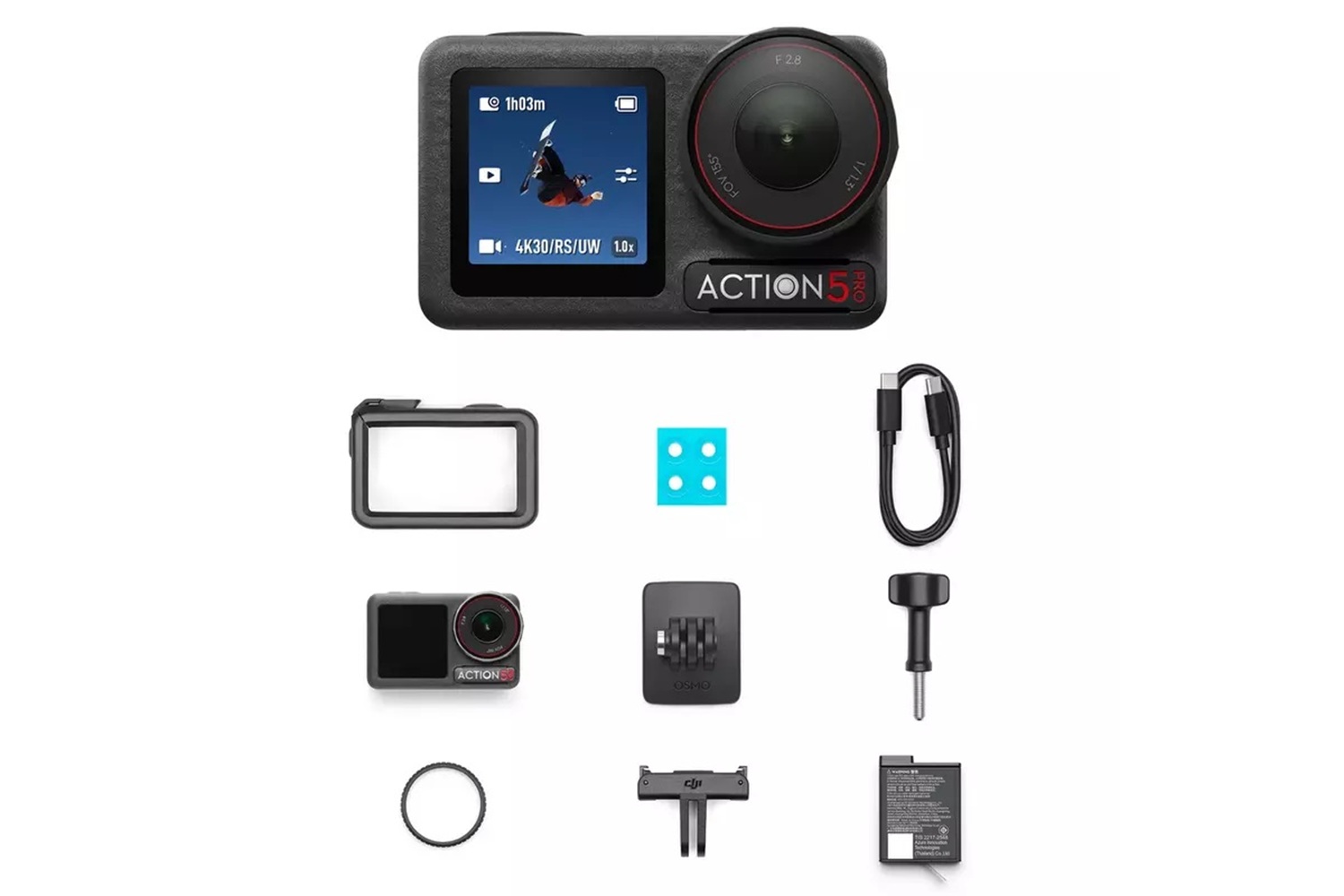 DJI Osmo Action 5 Pro Standard Combo Aksiyon Kamerası (DJI Türkiye Garantili)