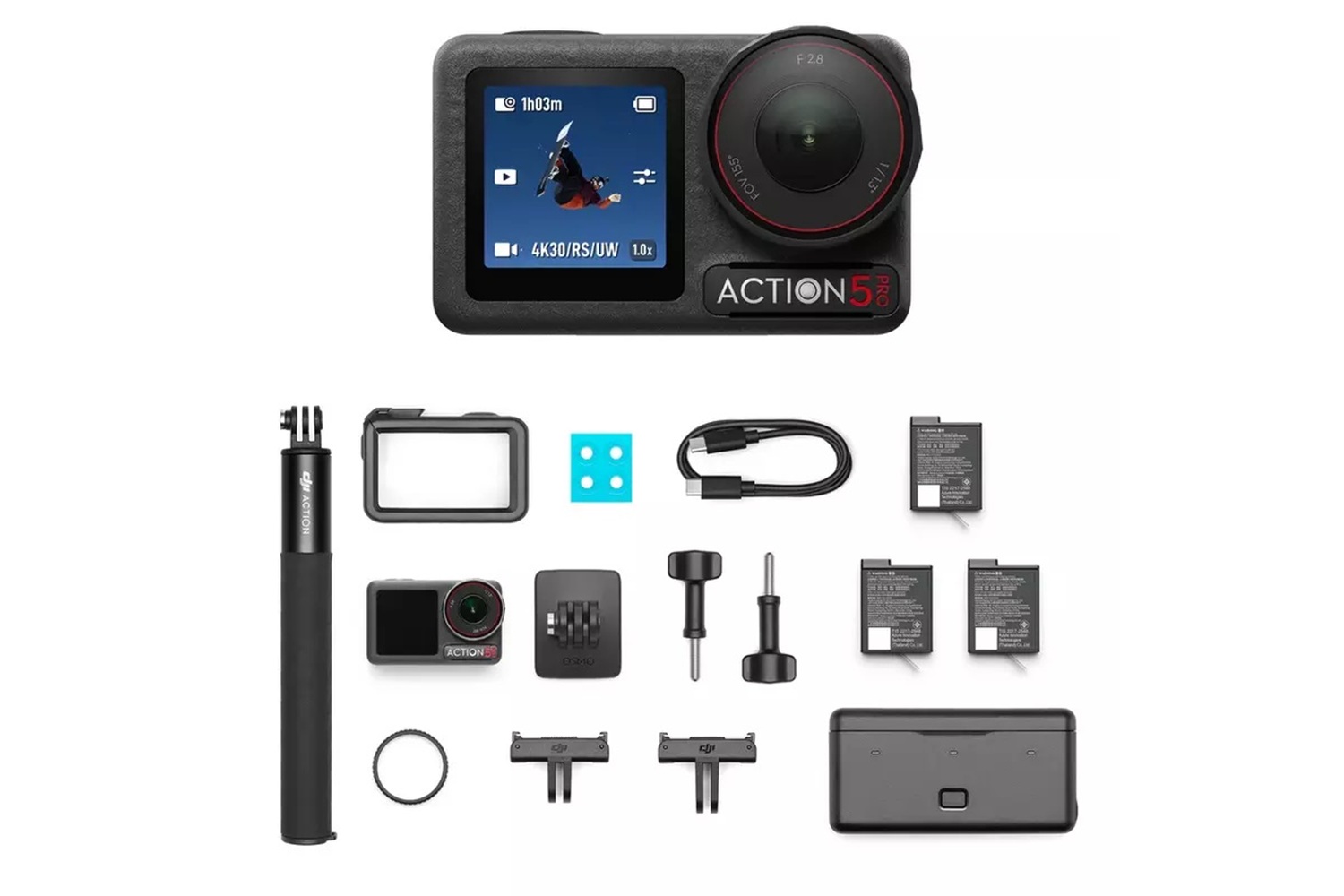 DJI Osmo Action 5 Pro Adventure Combo Aksiyon Kamerası (DJI Türkiye Garantili)