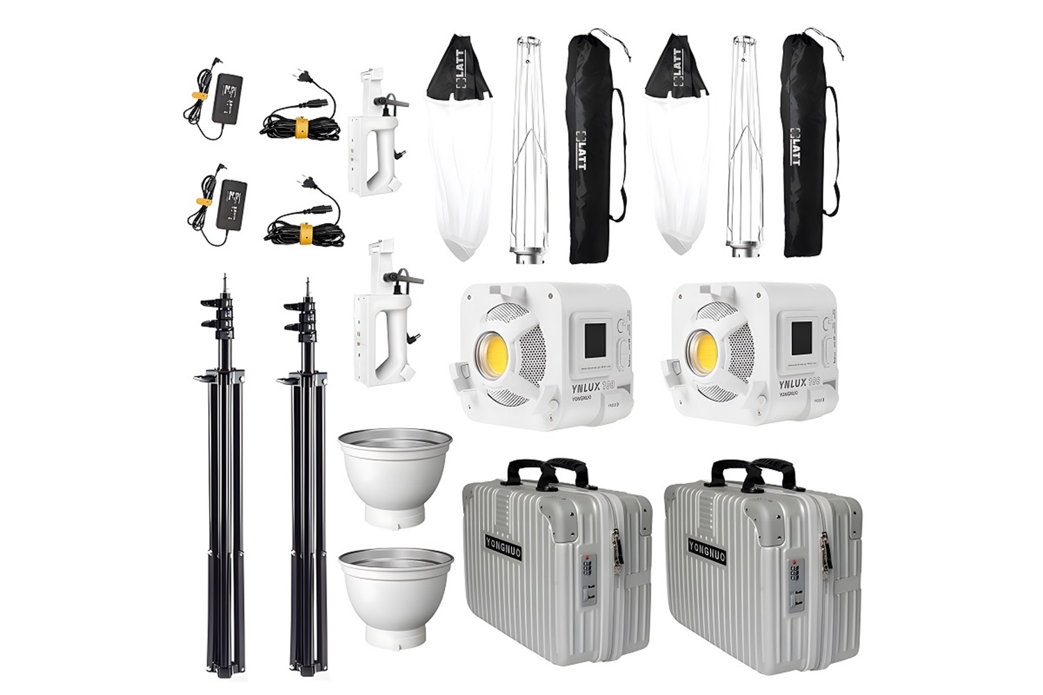 Yongnuo YNLUX100 LED Işık 2'li Lantern Softbox Set (Beyaz Kasa)