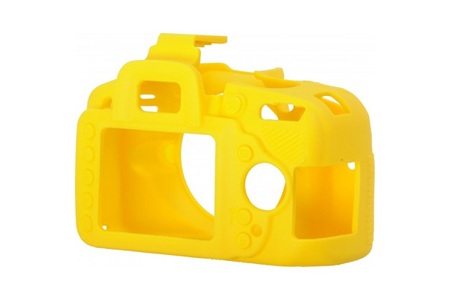 Easycover Nikon D3200 Uyumlu Silikon Kılıf Sarı