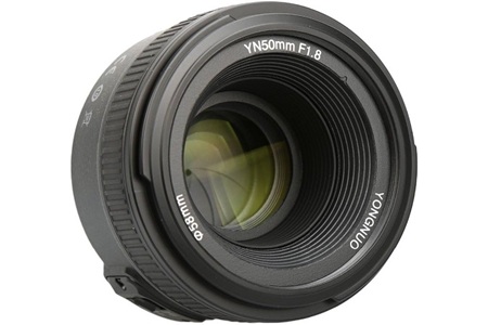 Yongnuo 50mm f/1.8 Full Frame APS-C Otofokus Lens (Nikon F Mount)