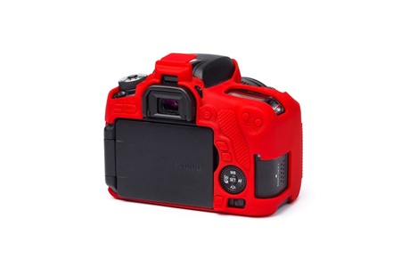 Easycover Canon 760D Silikon Kılıf Kırmızı