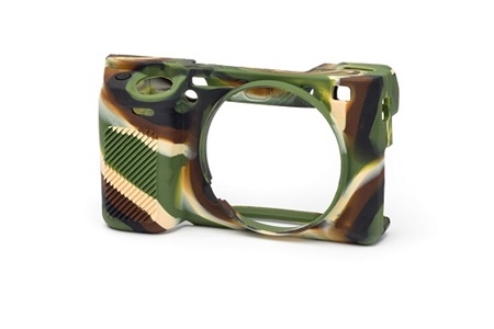 Easycover Sony A6000 A6100 A6300 A6400 Silikon Kılıf Kamuflaj