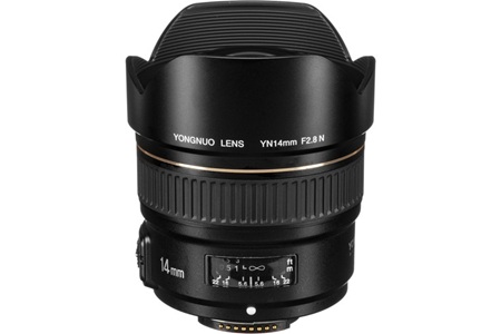 Yongnuo 14mm f/2.8 Full Frame Otofokus Geniş Açı Lens (Nikon F Mount)