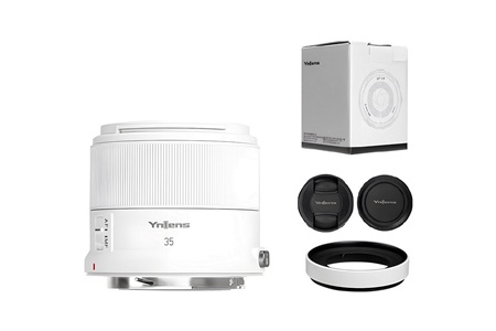 Yongnuo 35mm f/1.8R DA DSM APS-C Otofokus Lens (Canon RF) Beyaz