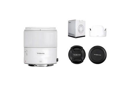 Yongnuo 50mm f/1.8R DSM Lite Full Frame Otofokus Lens (Canon RF) Beyaz