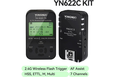 Yongnuo YN622C-Kit Canon Uyumlu HSS TTL Flaş Tetikleyici