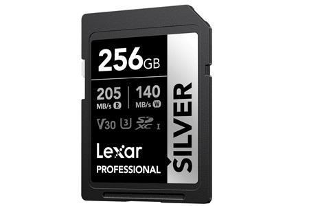 Lexar Silver 256 Gb U3 V30 4K SD Hafıza Kartı 205 mb/s