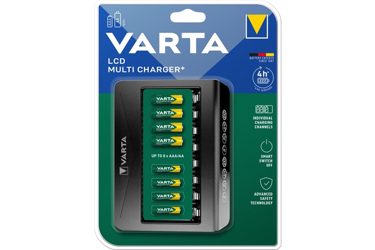 Varta Lcd Multi Plus Aa,Aaa Pil Uyumlu 8'li Şarj Cihazı (Adaptörsüz)