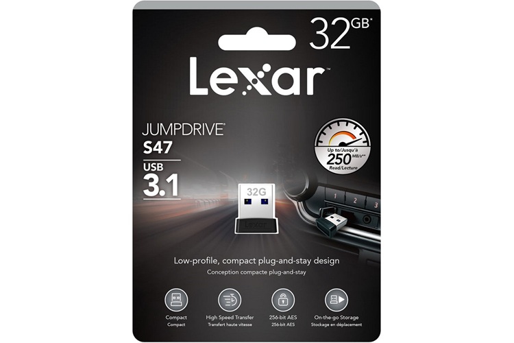 Lexar 32GB JumpDrive S47 USB 3.1 Flash Bellek