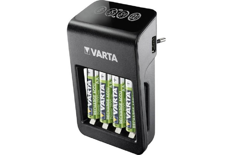 Varta LCD Plug+ Plus Şarj Cihazı + 4*2100 mAh AA Şarjlı Pil