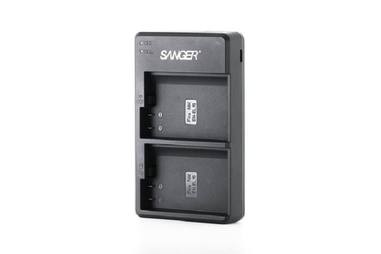 Sanger Nikon EN-EL15 Batarya Uyumlu İkili USB Şarj Cihazı
