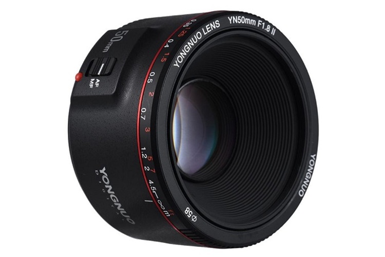 Yongnuo 50mm f/1.8 II Full Frame Otofokus Lens, Siyah (Canon EF Mount)