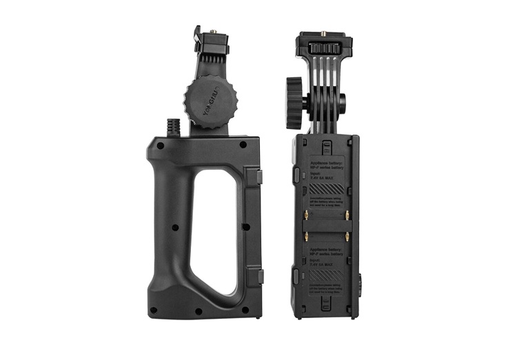 Yongnuo 2-NPF Batarya Handle YNLUX100, YN150 Led Işık Uyumlu, Siyah