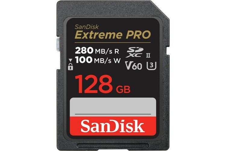 SanDisk 128GB Extreme PRO UHS-II SDXC 280MB/s V60 Hafıza Kartı