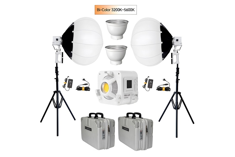 Yongnuo YNLUX100 LED Işık 2'li Lantern Softbox Set (Beyaz Kasa)