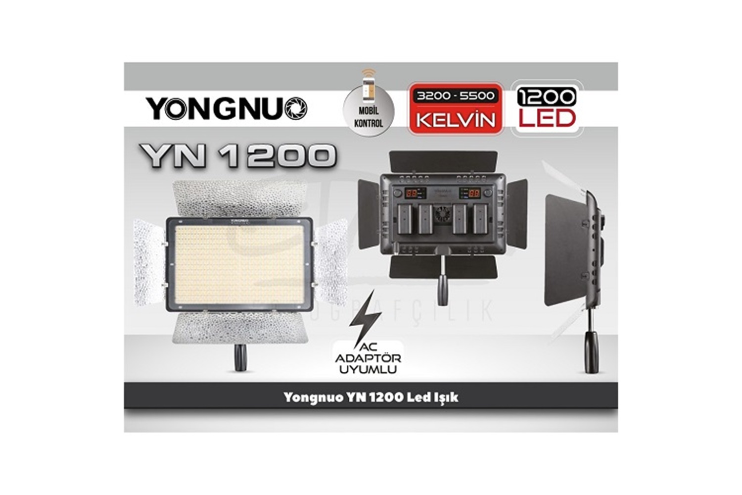 Yongnuo YN1200 Bi-Color Pro Led Işık 3200-5600K