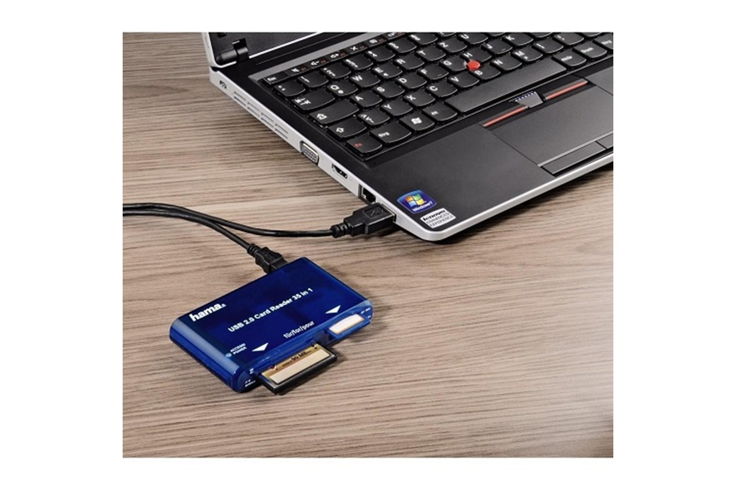 Hama Usb 2.0 Sd-Cf Hafıza Kart Okuyucu