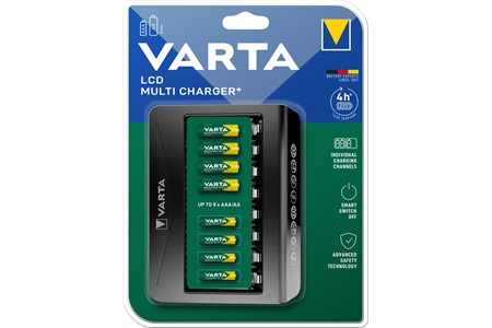 Varta Lcd Multi Plus Aa,Aaa Pil Uyumlu 8'li Şarj Cihazı (Adaptörsüz)