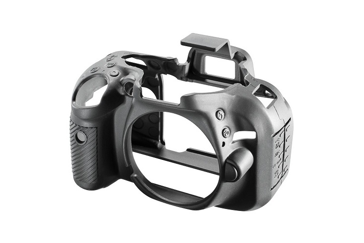 Easycover Nikon D5200 Uyumlu Silikon Kılıf Siyah