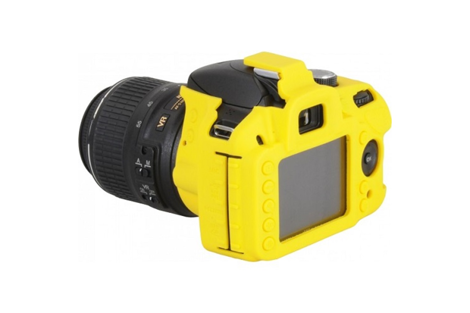 Easycover Nikon D3200 Uyumlu Silikon Kılıf Sarı