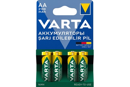 Varta 2100 mAh 1.2V AA Şarjlı Pil 4 Adet