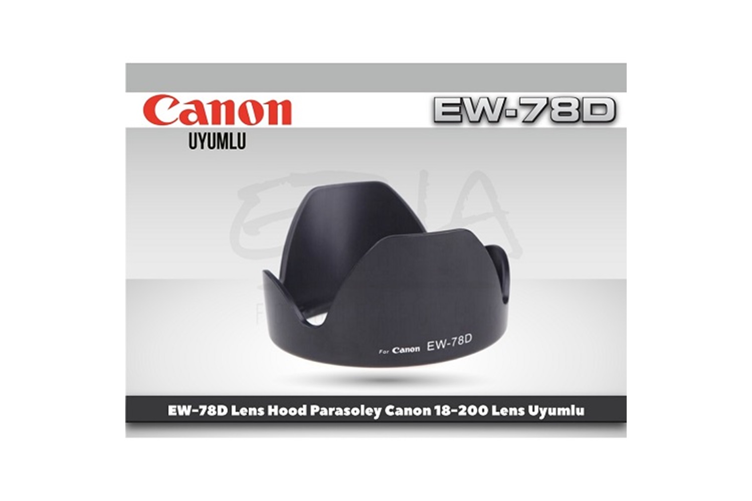 Tewise Canon EW-78D Parasoley 18-200mm 28-200mm Lens Uyumlu