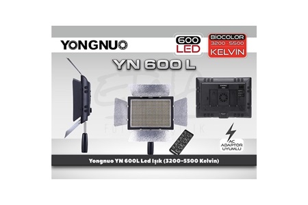 Yongnuo YN600L Bi-Color Led Işık 3200-5600K