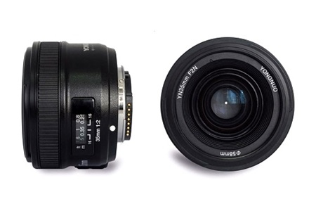Yongnuo 35mm F2 Nikon Uyumlu Otofokus Prime Lens