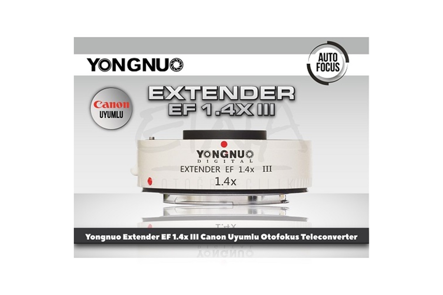 Yongnuo Extender EF 1.4X III Canon Uyumlu Otofokus Teleconverter