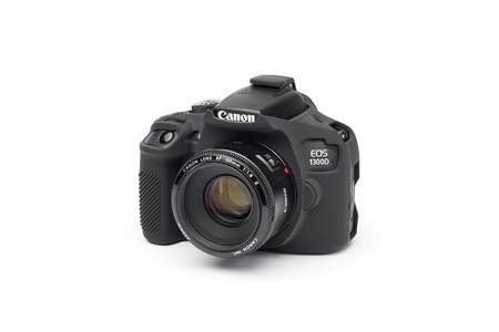 Easycover Canon 1300D-2000D Silikon Kılıf Siyah