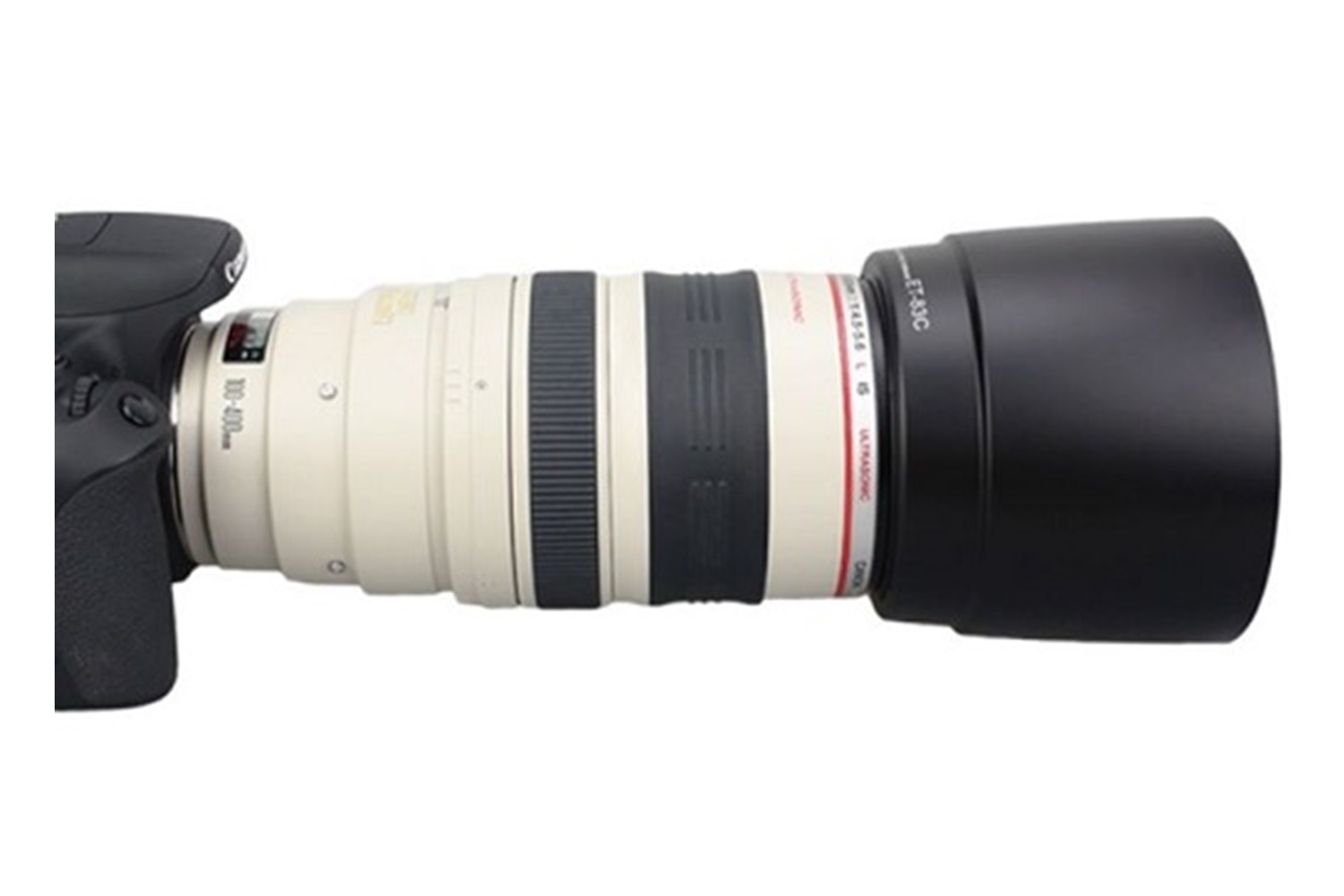 Tewise Canon ET-83C Parasoley 100-400L IS Lens Uyumlu Siyah