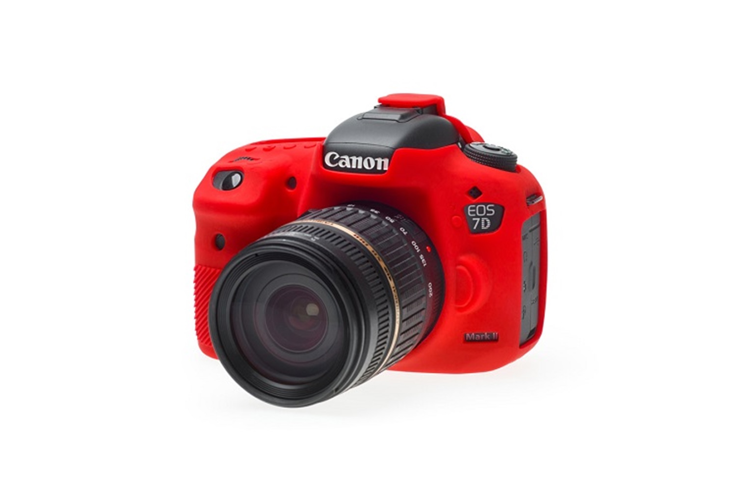 Easycover Canon 7D Mark II Silikon Kılıf Kırmızı