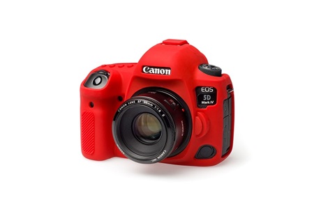 Easycover Canon 5D Mark IV Silikon Kılıf Kırmızı
