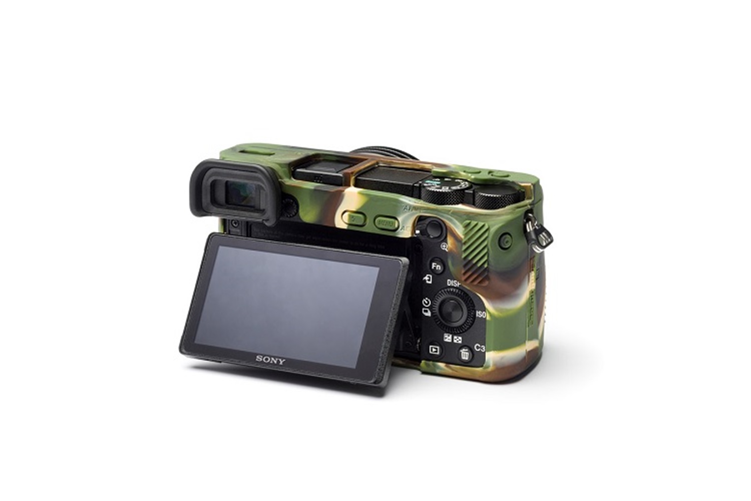 Easycover Sony A6500 Silikon Kılıf Kamuflaj