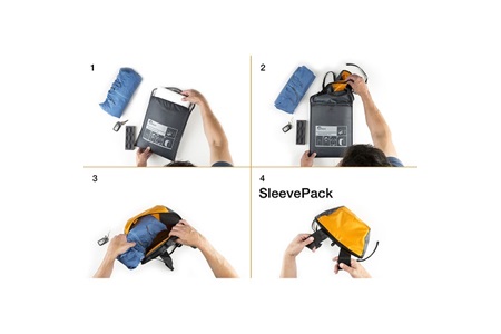 Lowepro SleevePack 13 Packable Laptop Sleeve Blue Gray