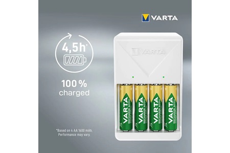 Varta Plug Şarj Cihazı 4*2100 AA Şarjlı Pil