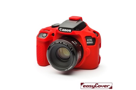 Easycover Canon 4000D Silikon Kılıf Kırmızı