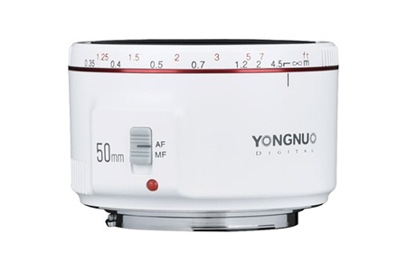 Yongnuo 50mm F1.8 II Canon Uyumlu Otofokus Prime Lens Beyaz