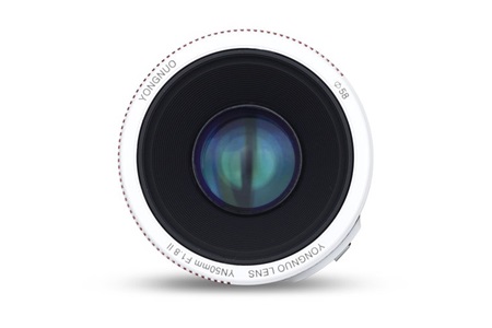 Yongnuo 50mm F1.8 II Canon Uyumlu Otofokus Prime Lens Beyaz