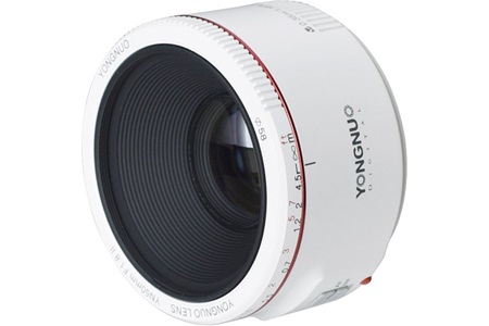 Yongnuo 50mm F1.8 II Canon Uyumlu Otofokus Prime Lens Beyaz