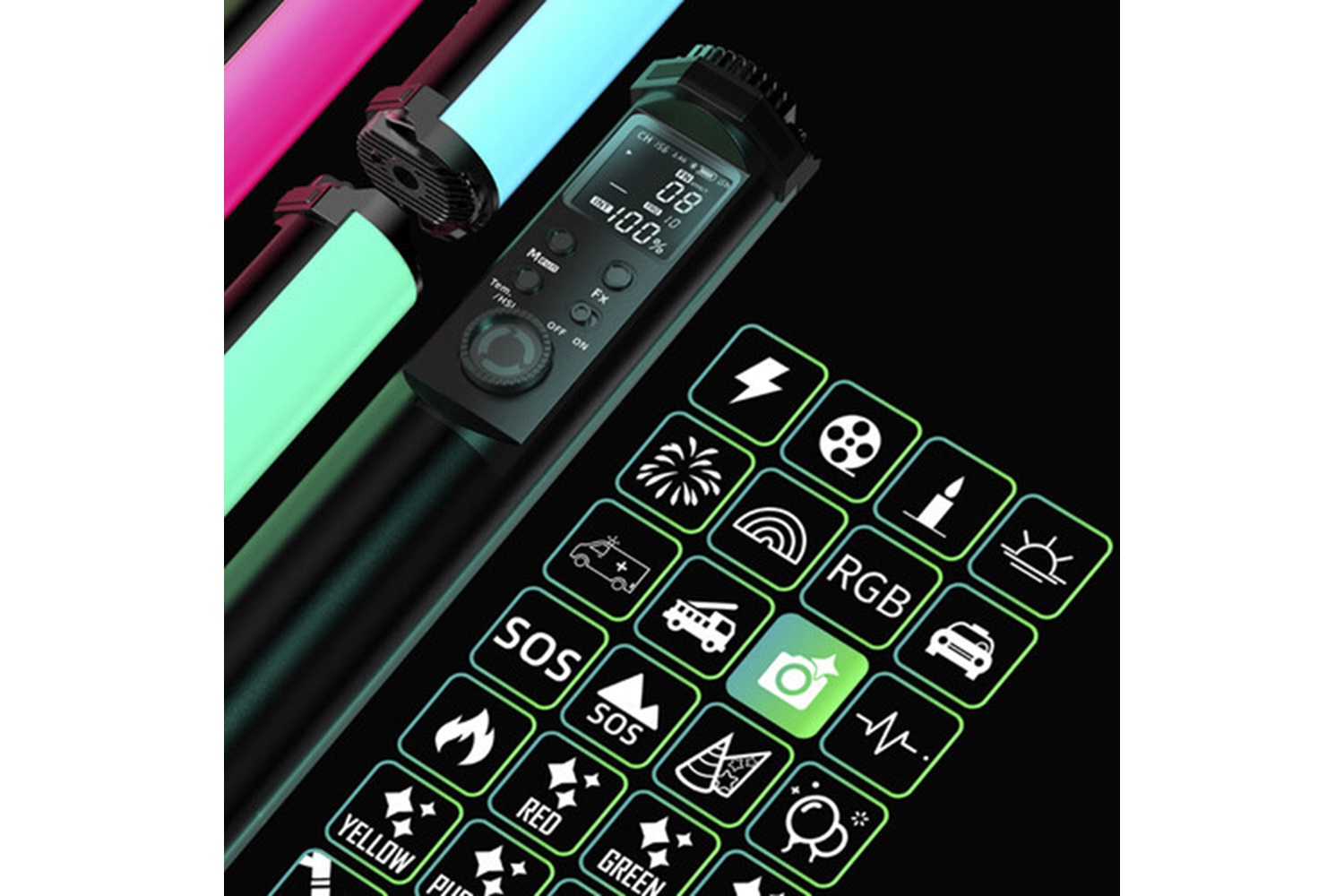 Yongnuo YN30 Soft 2000-1000K RGB Led Işık 30cm