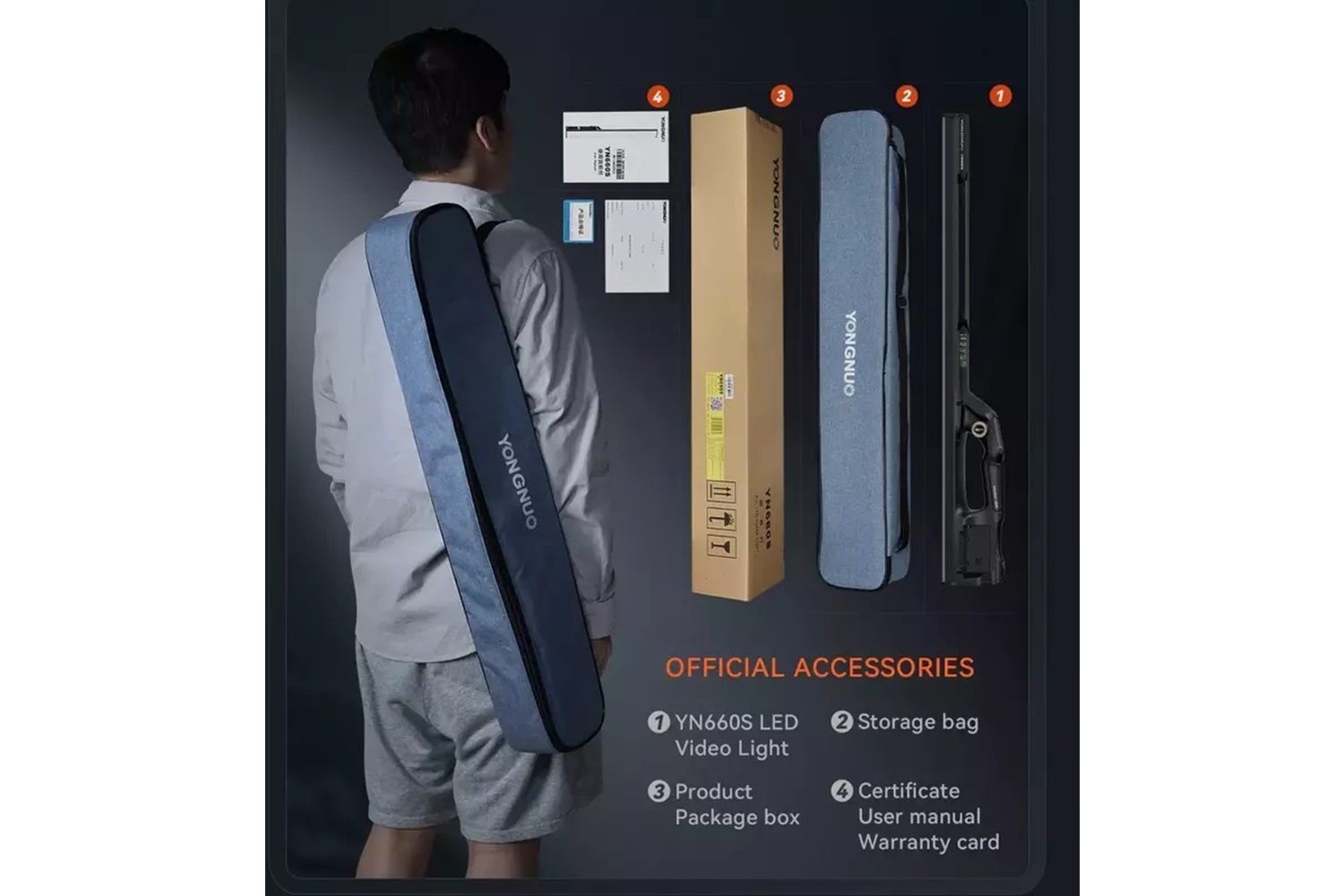 Yongnuo YN660s Bi-Color icelight 60W 11900 Lux Led Işık