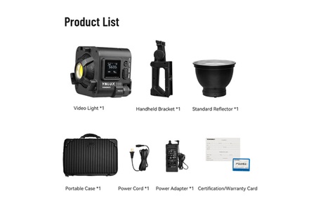 Yongnuo YNLUX100 100W Bi-Color COB LED Işık-Siyah Kasa (Kit Versiyon)